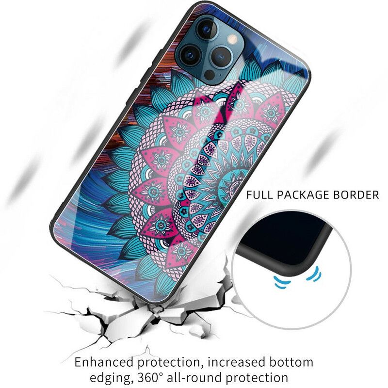 Cover iPhone 13 Pro Hærdet Glas Mandala