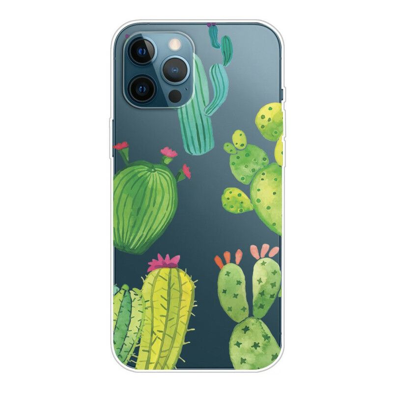 Cover iPhone 13 Pro Kaktus Akvarel