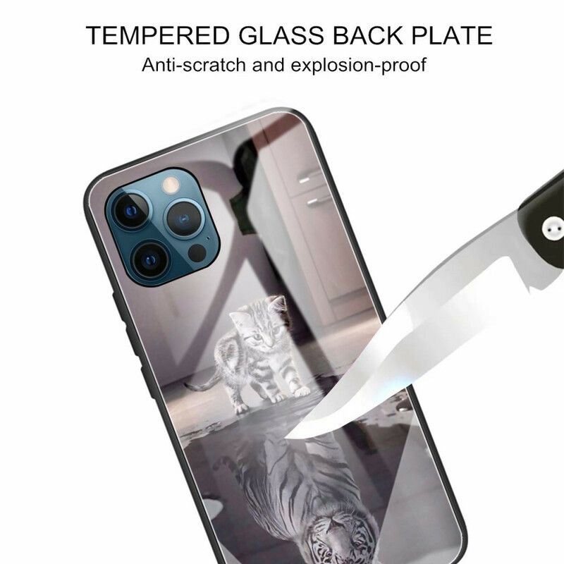 Cover iPhone 13 Pro Kitten Dream Hærdet Glas