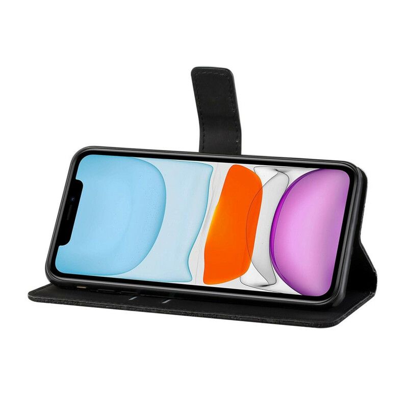 Læder Cover iPhone 13 Pro Tæppemønster