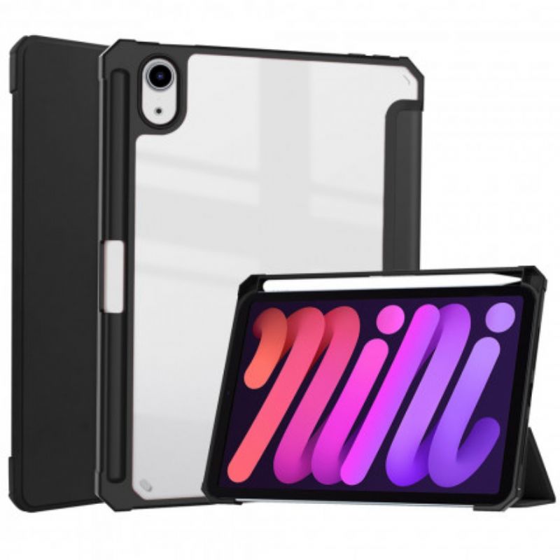 Cover iPad Mini 6 (2021) Imiteret Læder Og Klar Ryg