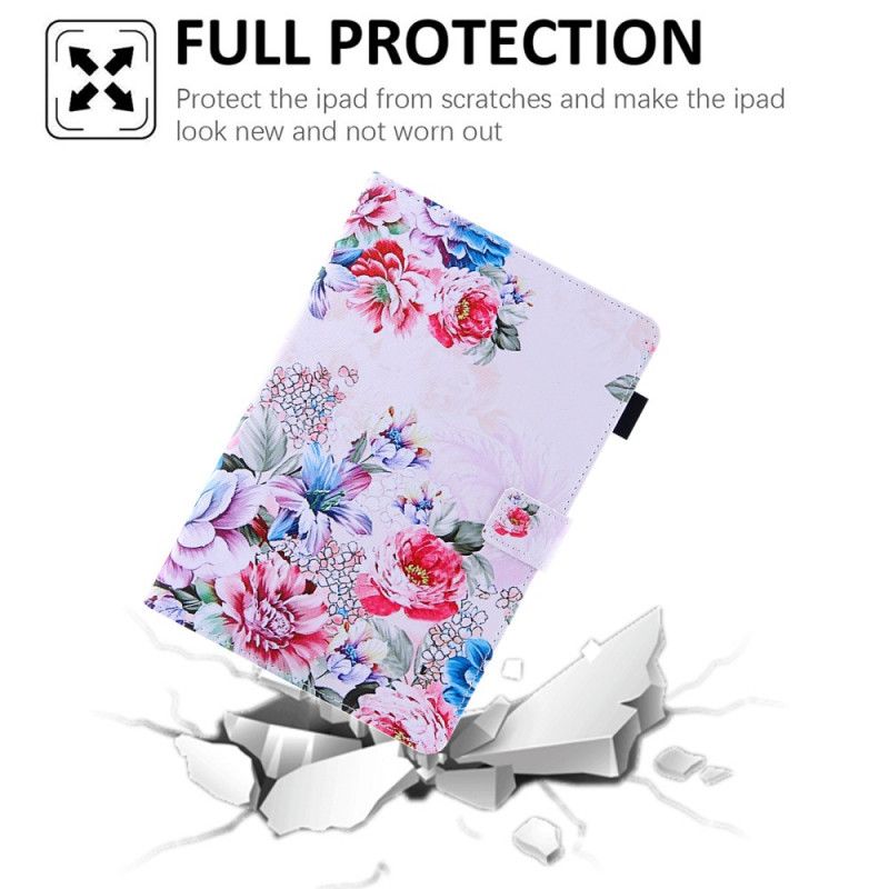 Flip Cover iPad Mini 6 (2021) Blomsterdesign