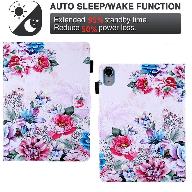 Flip Cover iPad Mini 6 (2021) Blomsterdesign