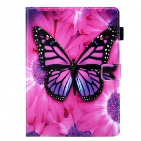 Læder Cover iPad Mini 6 (2021) Sommerfugleblomst