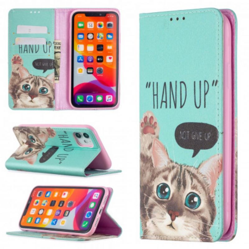 Cover iPhone 11 Flip Cover Hånd Op