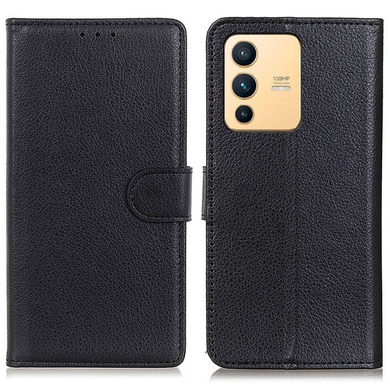 Flip Cover Vivo V23 5G Traditionelt Kunstlæder