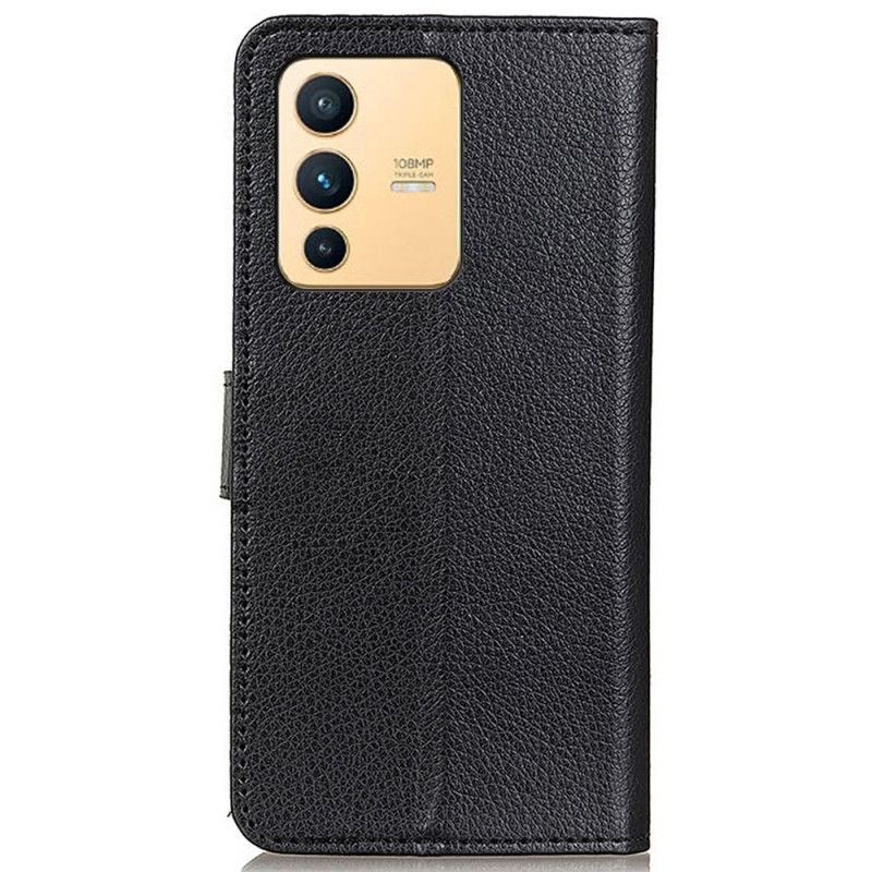 Flip Cover Vivo V23 5G Traditionelt Kunstlæder