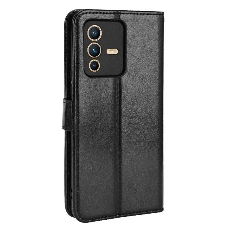Læder Cover Vivo V23 5G Flashy Imiteret Læder