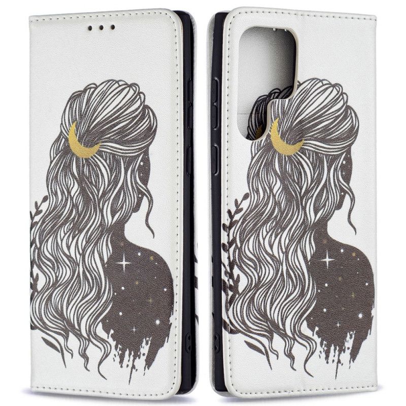 Cover Samsung Galaxy S22 Ultra 5G Flip Cover Smukt Hår