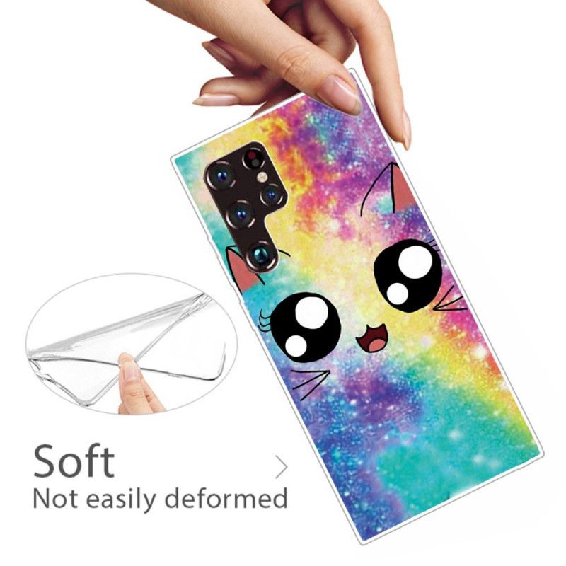 Cover Samsung Galaxy S22 Ultra 5G Tegnefilm Kat