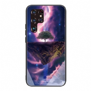 Cover Samsung Galaxy S22 Ultra 5G Verdenstræ Hærdet Glas