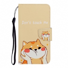 Flip Cover Samsung Galaxy S22 Ultra 5G Med Snor Rør Mig Ikke Strappy Cat