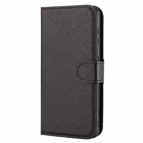 Flip Cover Samsung Galaxy S22 Ultra 5G Tekstureret Med Aftagelig
