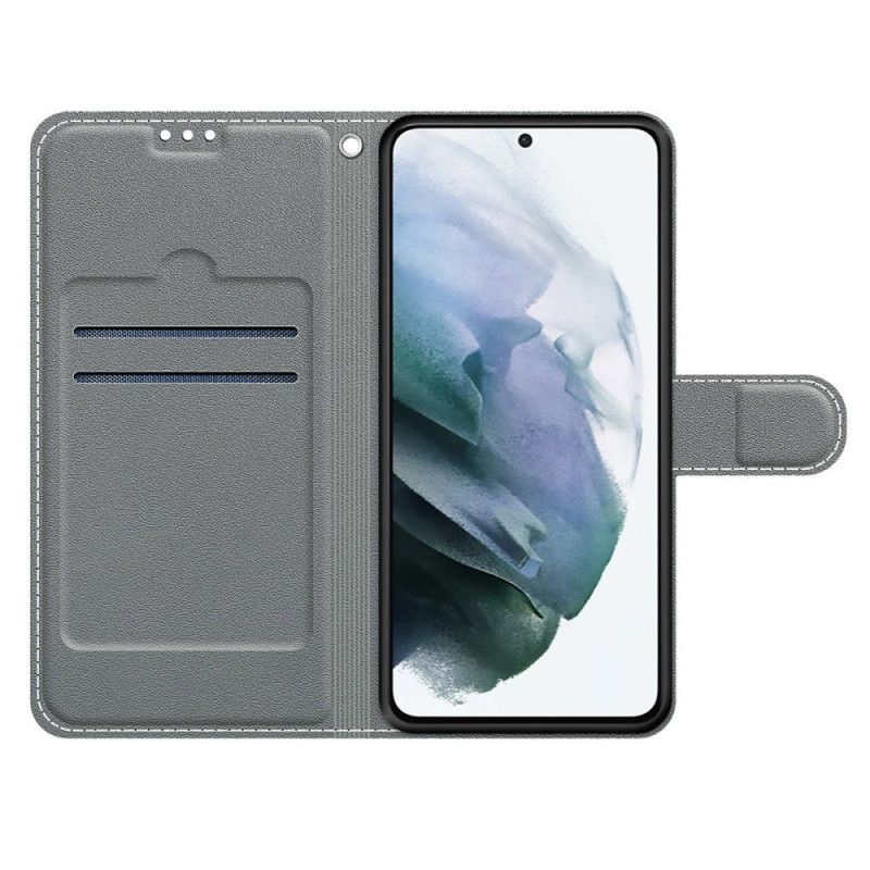 Læder Cover Samsung Galaxy S22 Ultra 5G Blade Med Snor