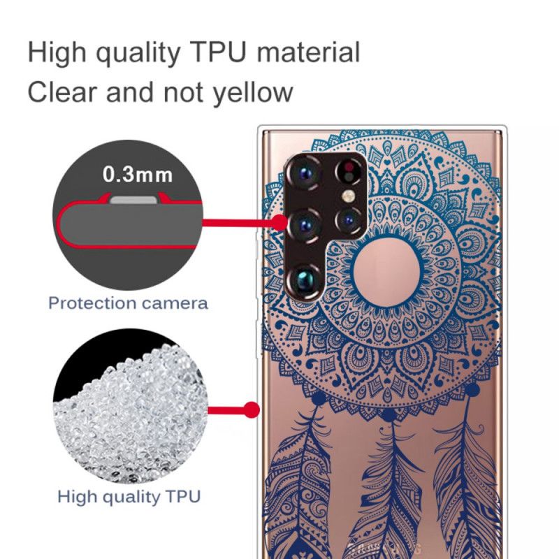 Mobilcover Samsung Galaxy S22 Ultra 5G Enkelt Blomstermandala