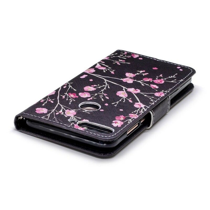 Flip Cover Huawei Y7 2018 / Honor 7C Blomstrende Træ
