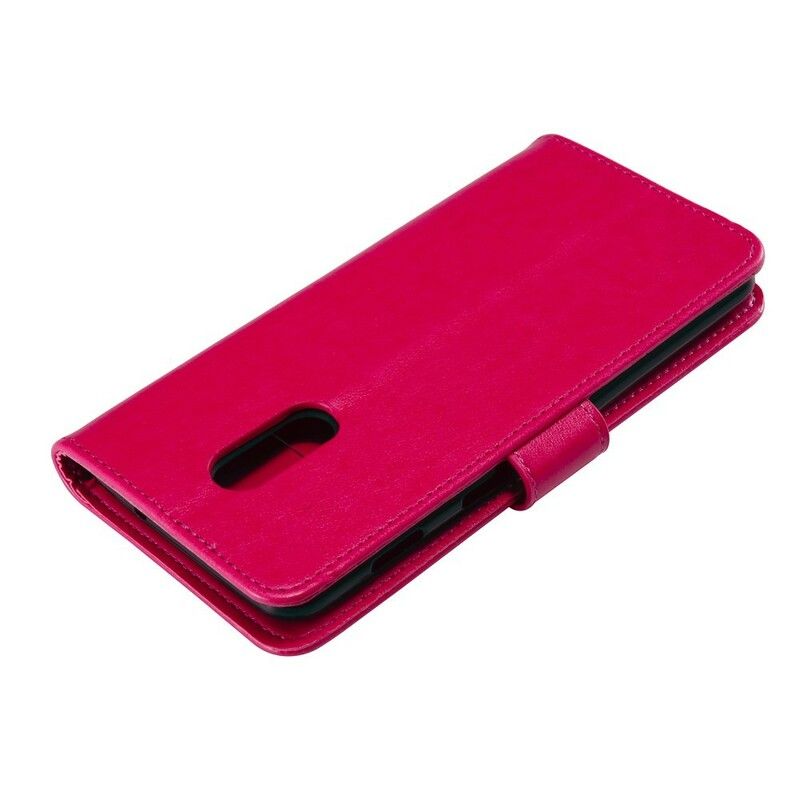 Flip Cover OnePlus 7 Med Snor Forelskede Strappy Ugler
