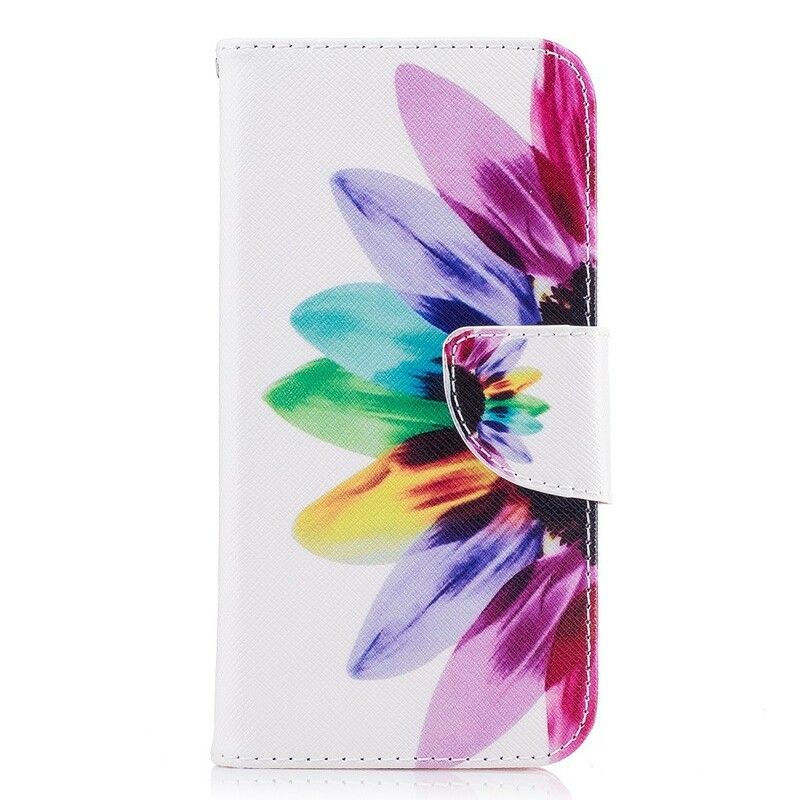 Flip Cover Samsung Galaxy J7 2017 Akvarelblomst