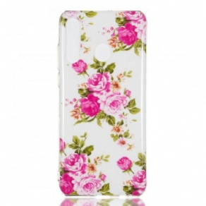 Cover Huawei P30 Lite Fluorescerende Liberty-blomster