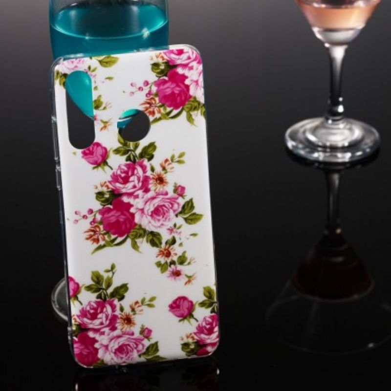 Cover Huawei P30 Lite Fluorescerende Liberty-blomster