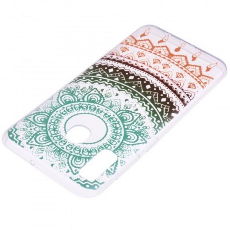 Cover Huawei P30 Lite Transparent Farvet Mandala