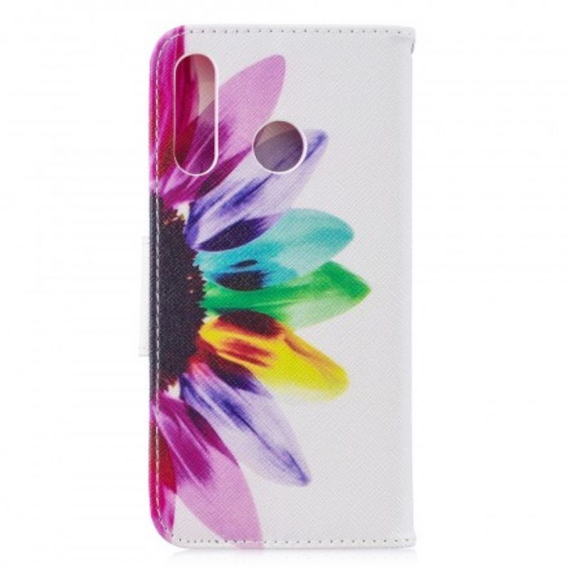 Flip Cover Huawei P30 Lite Akvarelblomst