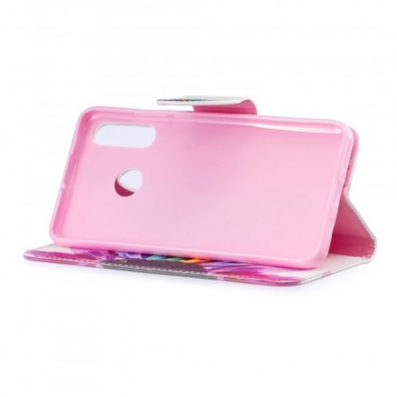 Flip Cover Huawei P30 Lite Akvarelblomst