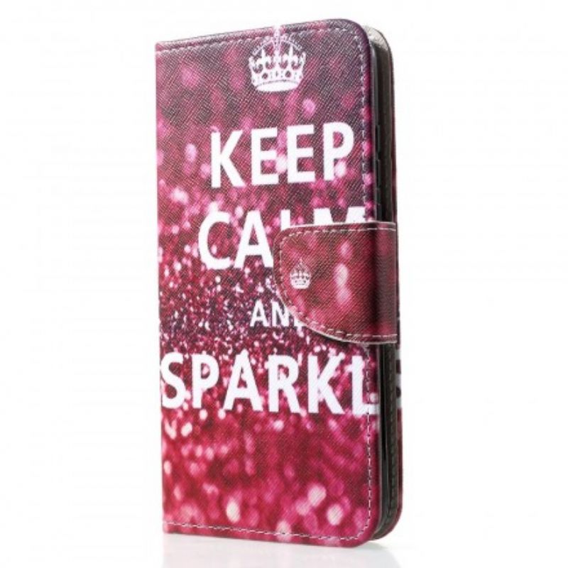 Flip Cover Huawei P30 Lite Bevar Roen Og Gnistre