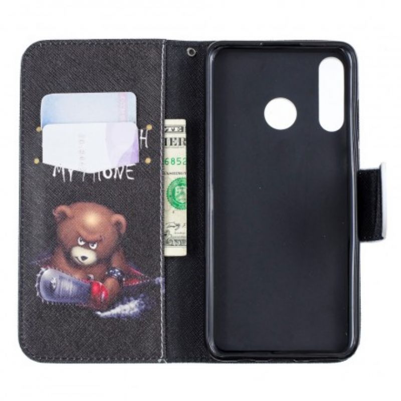Flip Cover Huawei P30 Lite Farlig Bjørn