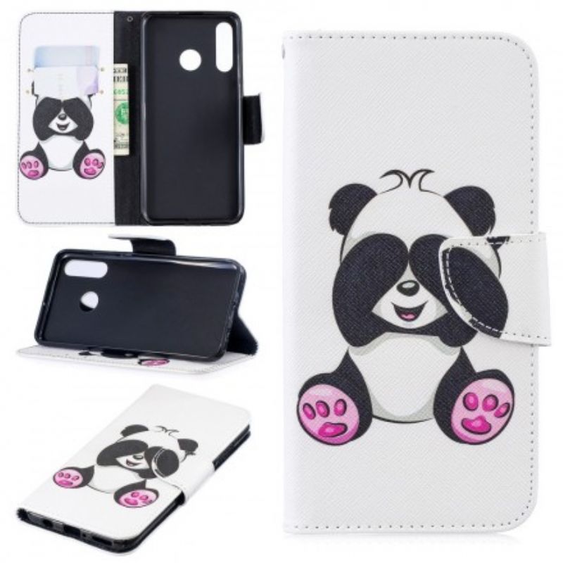 Flip Cover Huawei P30 Lite Panda Sjov