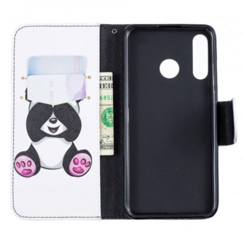 Flip Cover Huawei P30 Lite Panda Sjov