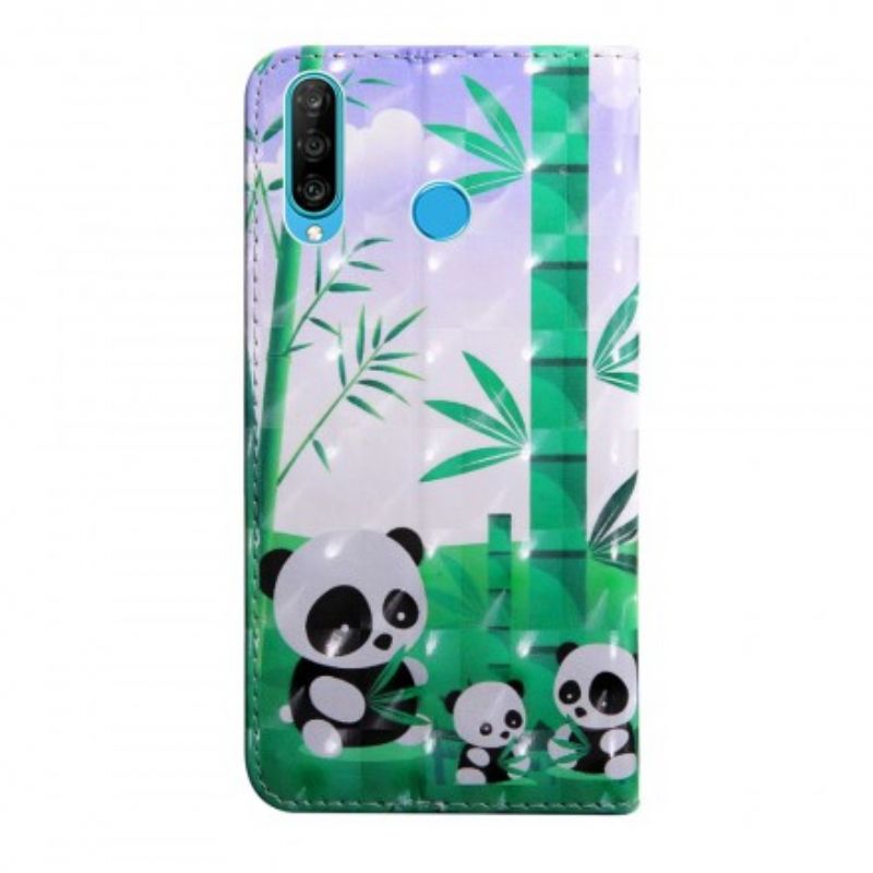 Flip Cover Huawei P30 Lite Pandafamilie
