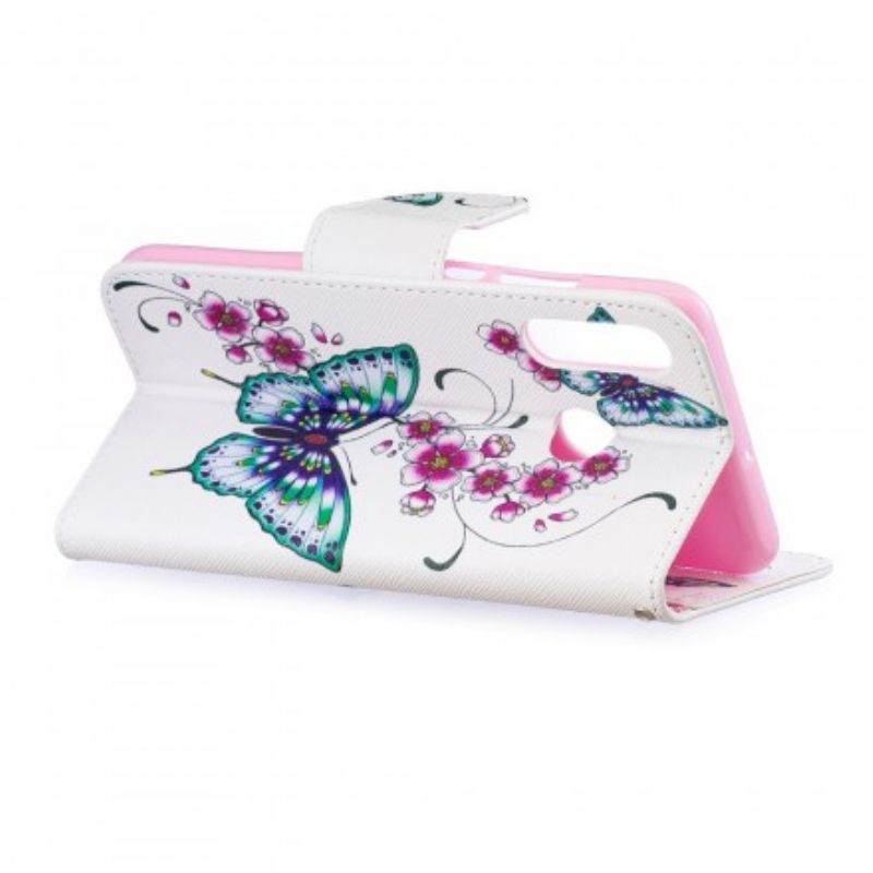 Flip Cover Huawei P30 Lite Vidunderlige Sommerfugle