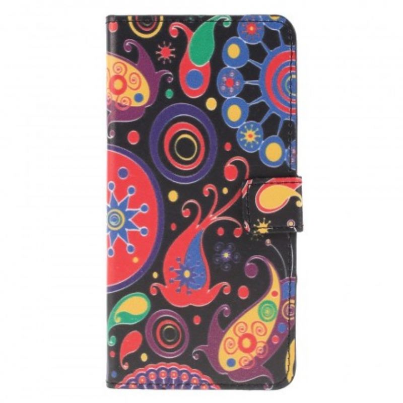 Læder Cover Huawei P30 Lite Galaxy Design