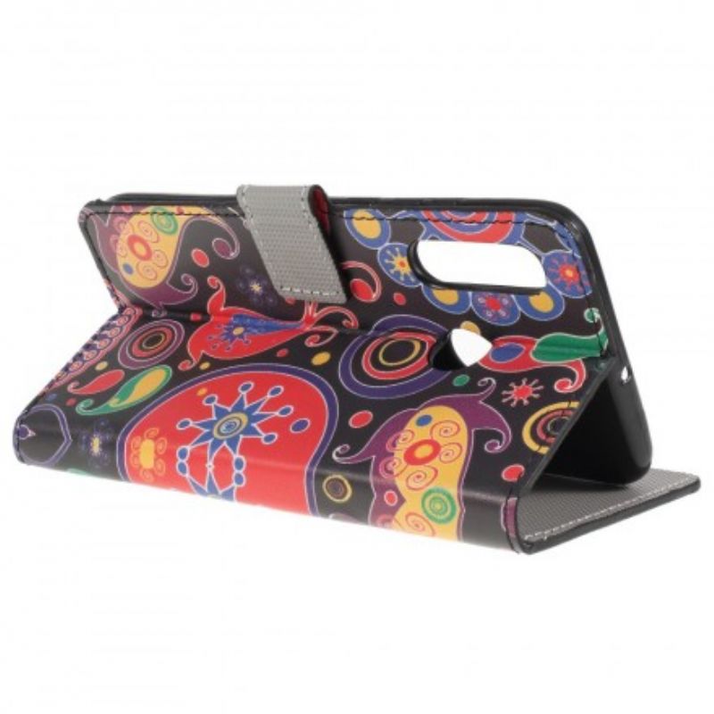 Læder Cover Huawei P30 Lite Galaxy Design