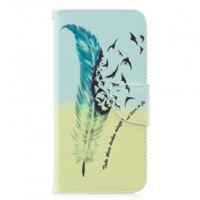 Læder Cover Huawei P30 Lite Lær At Flyve