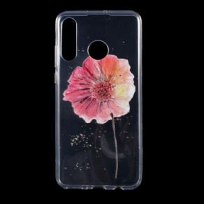 Mobilcover Huawei P30 Lite Sømløst Akvarel Blomstermønster