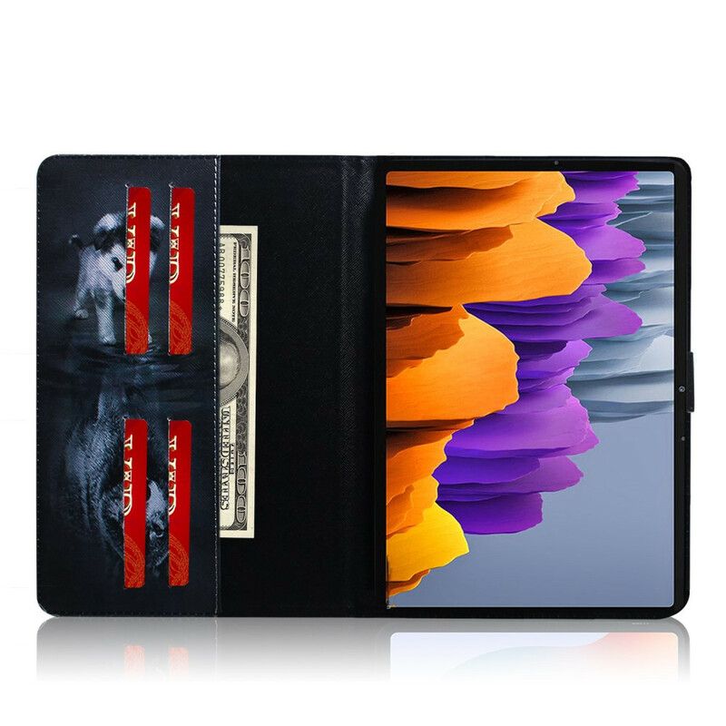 Flip Cover Samsung Galaxy Tab S7 / Tab S8 Drøm Om Hvalp