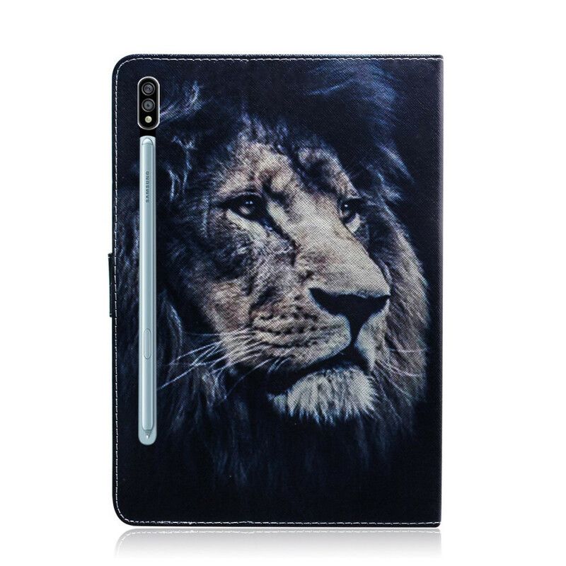 Flip Cover Samsung Galaxy Tab S7 / Tab S8 Løvehoved