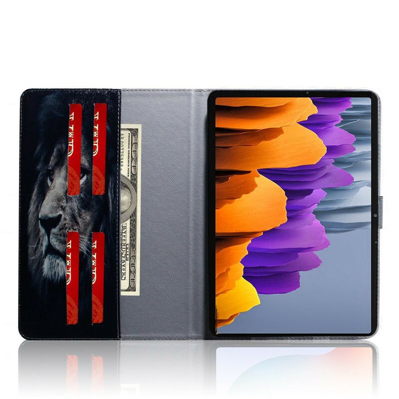Flip Cover Samsung Galaxy Tab S7 / Tab S8 Løvehoved