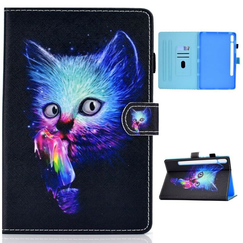 Flip Cover Samsung Galaxy Tab S7 / Tab S8 Psycho Cat