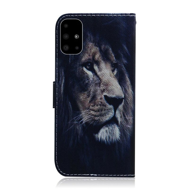 Flip Cover Samsung Galaxy A51 Drømmende Løve