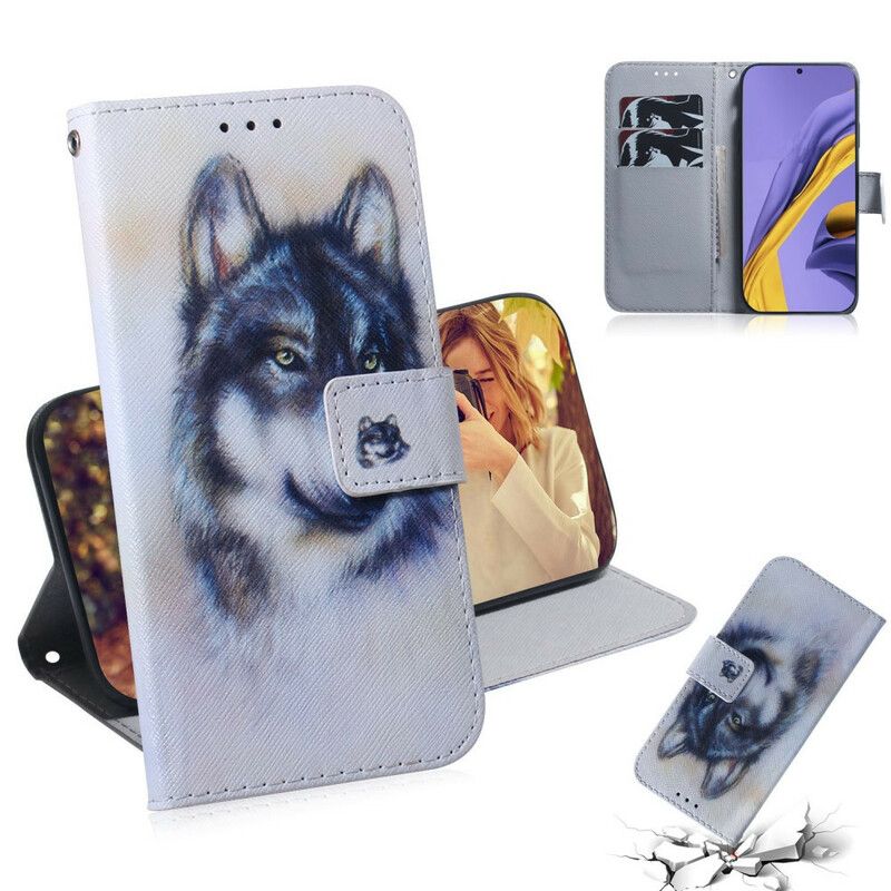 Læder Cover Samsung Galaxy A51 Hundeblik