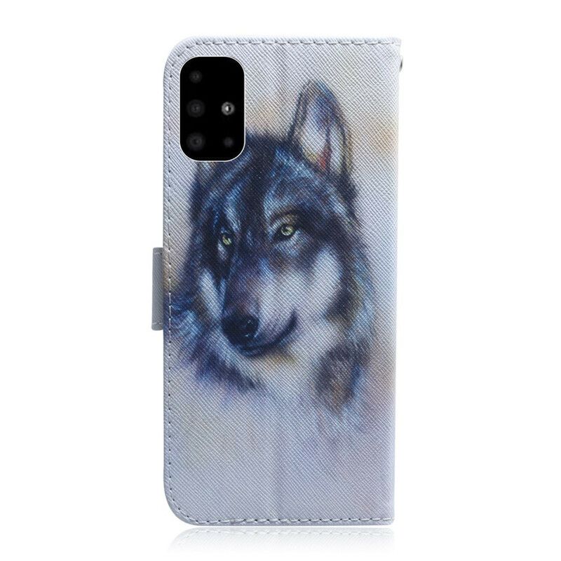 Læder Cover Samsung Galaxy A51 Hundeblik