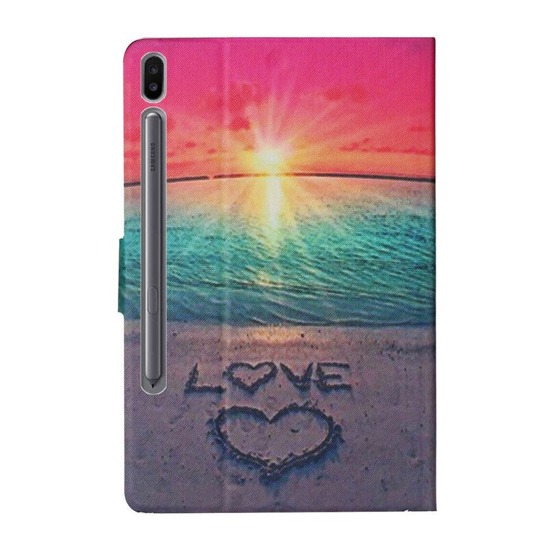 Flip Cover Samsung Galaxy Tab S6 Solnedgangskærlighed