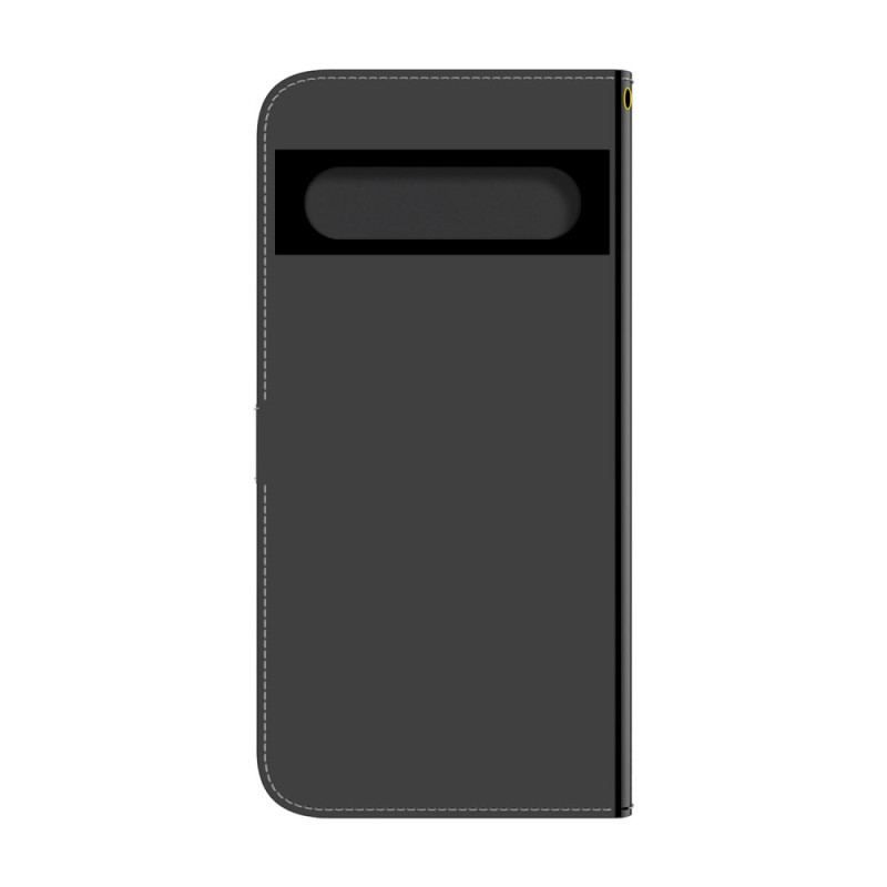 Flip Cover Google Pixel 7 Pro Spejlcover I Imiteret Læder