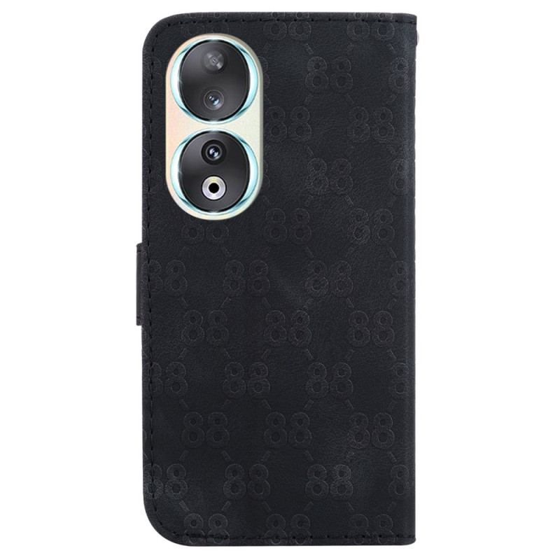 Flip Cover Honor 90 Design 88 Med Snor