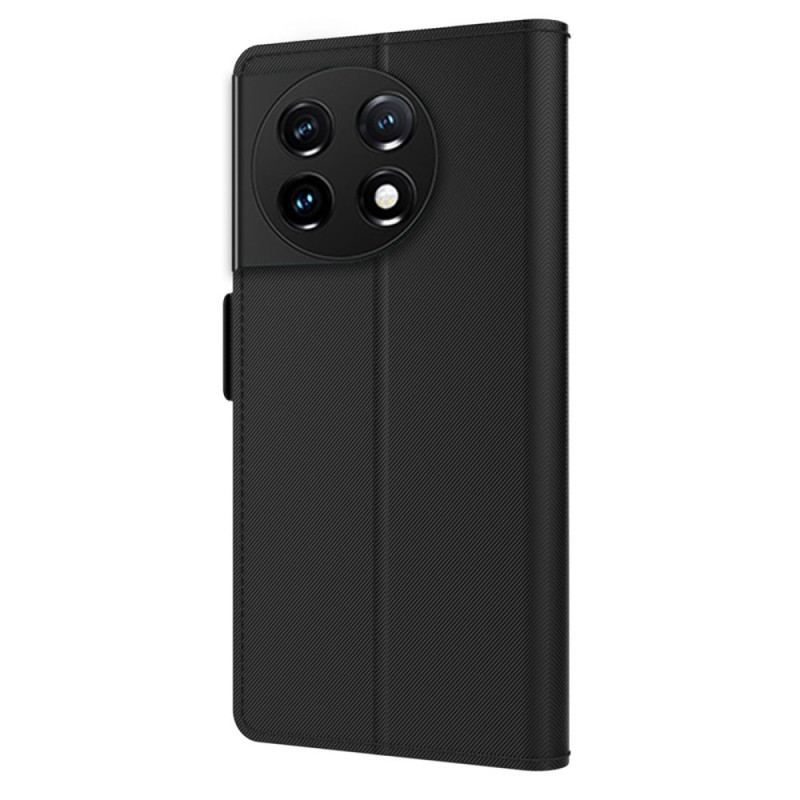 Flip Cover OnePlus 11 5G Aftageligt Spejl Og Kortholder