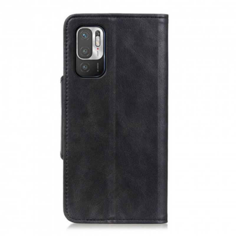 Flip Cover Poco M3 Pro 5G Imiteret Læder Knap