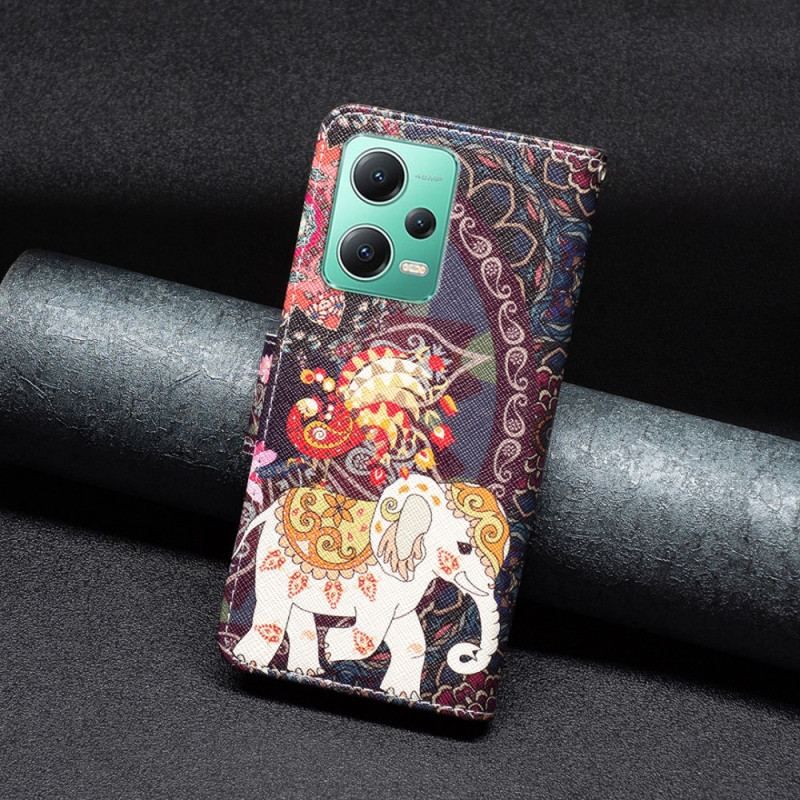 Flip Cover Poco X5 5G Stammeelefant